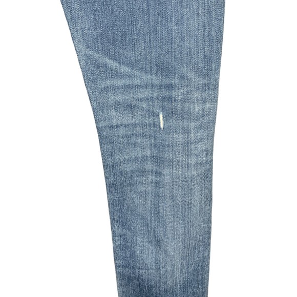 Agolde Women Sophie High Rise Distressed Skinny Jeans Size 25 Blue Stretch Denim - Picture 16 of 16